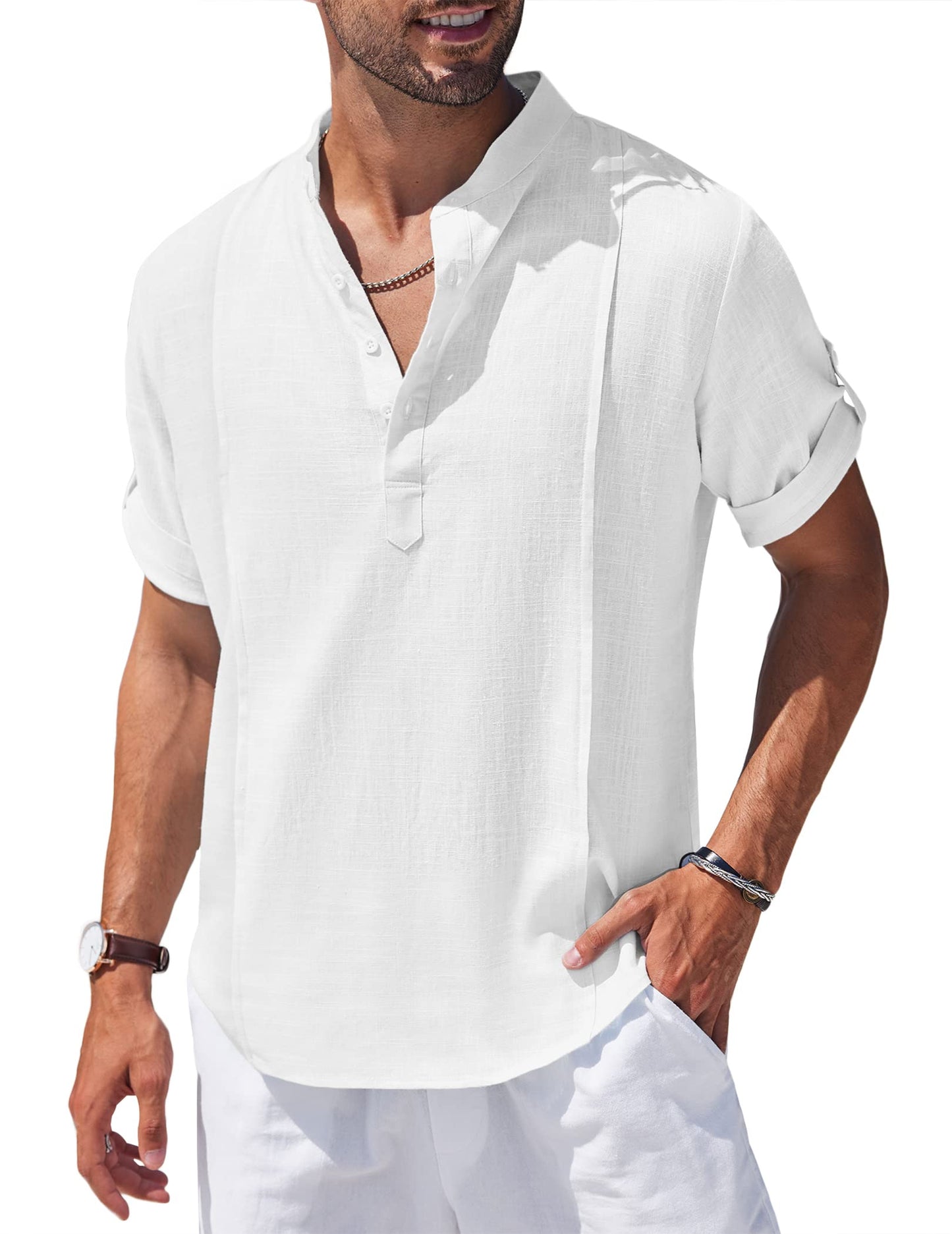 Men's Beach Short Sleeve T Shirt