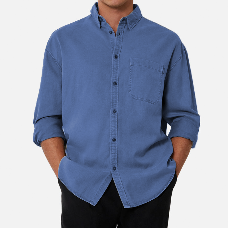 Men's Cotton Long Sleeve Shirt