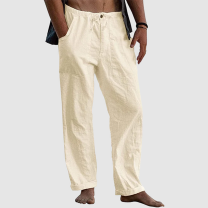 Men's Linen Beach Loose-Fitting Pants