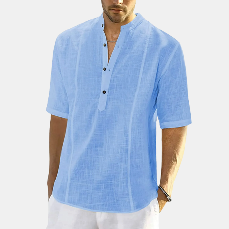 Men's Linen Short-Sleeve Shirts