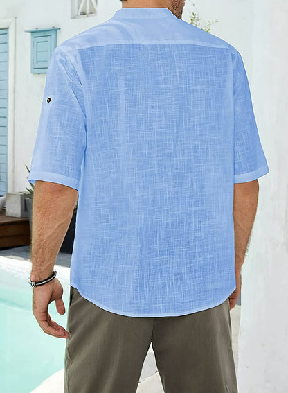 Men's Linen Short-Sleeve Shirts