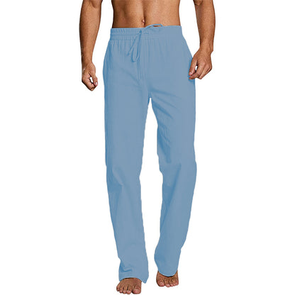 Men's Cotton Linen Sports Pants