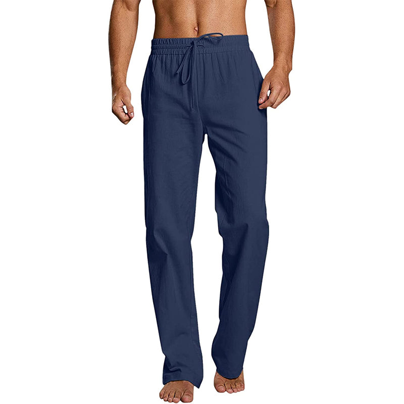 Men's Cotton Linen Sports Pants