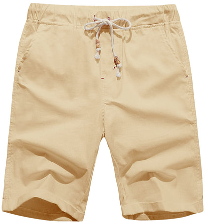 Men's Drawstring Linen Beach Pants