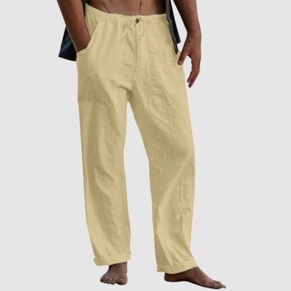 Men's Linen Beach Loose-Fitting Pants