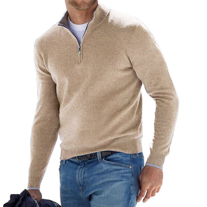 Men's Delicate Quarter Zip Sweater