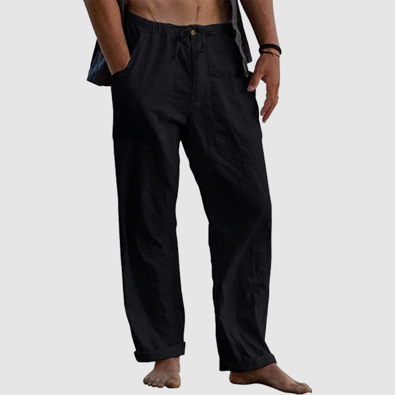 Men's Linen Beach Loose-Fitting Pants