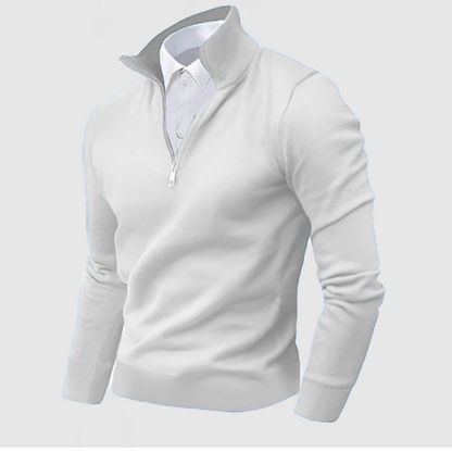 Men's Business Three-Quarter Zip Sweater