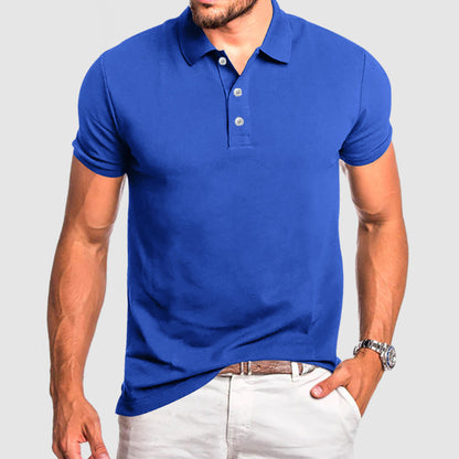 Men's Breathable Cotton Polo Shirt