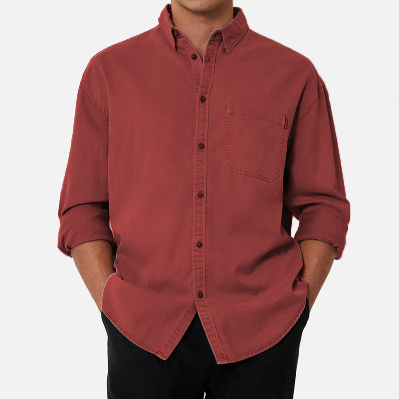 Men's Cotton Long Sleeve Shirt