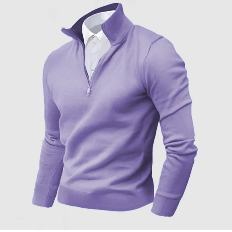 Men's Business Three-Quarter Zip Sweater