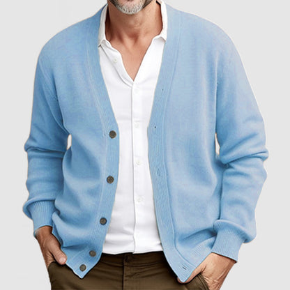 Men's Classic Long Sleeve Knit Cardigan