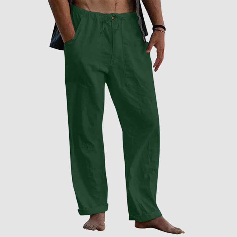 Men's Linen Beach Loose-Fitting Pants