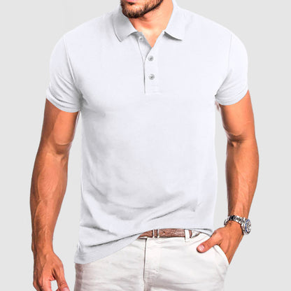 Men's Breathable Cotton Polo Shirt