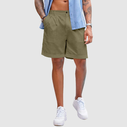 Men's Linen Summer Beach Shorts