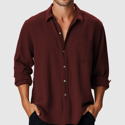 Men's Cotton Long Sleeve Shirt