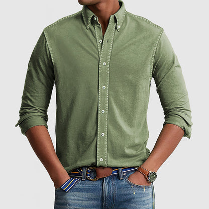 Men's Vintage washed cotton shirt