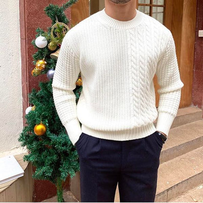 Men's Round Neck Cashmere Sweater