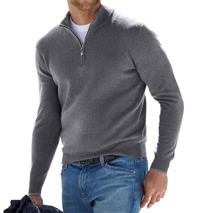 Men's Delicate Quarter Zip Sweater