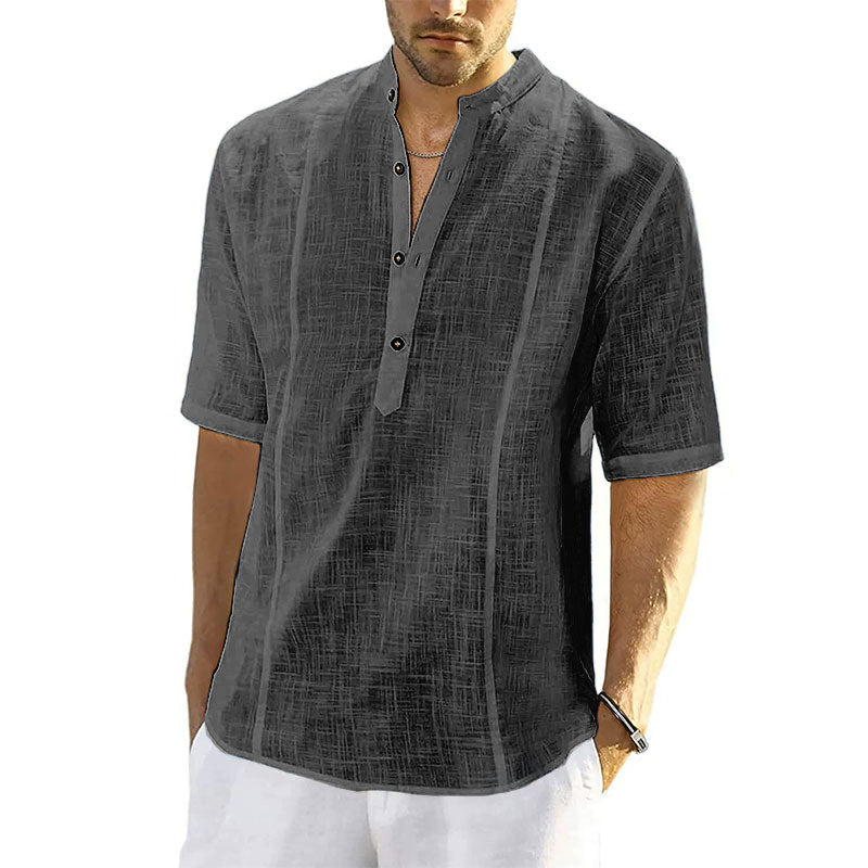 Men's Linen Short-Sleeve Shirts