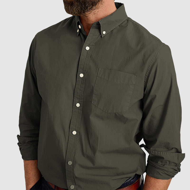 Men's Combed Cotton Anti-wrinkle Shirt