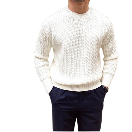 Men's Round Neck Cashmere Sweater