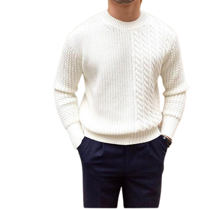 Men's Round Neck Cashmere Sweater