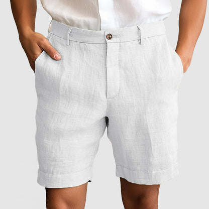 Men's Casual Cotton Linen Shorts