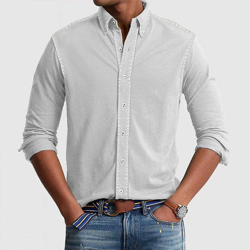 Men's Vintage washed cotton shirt