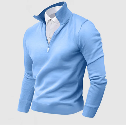 Men's Business Three-Quarter Zip Sweater