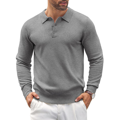 Men's Men's Knit Casual Classic Polo Shirts