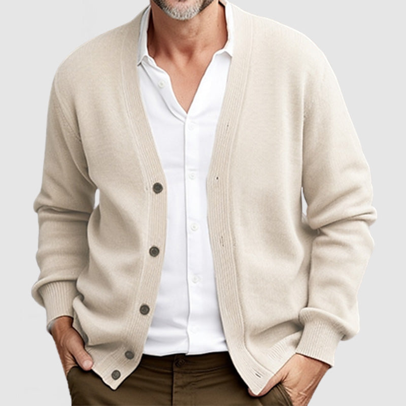 Men's Classic Long Sleeve Knit Cardigan