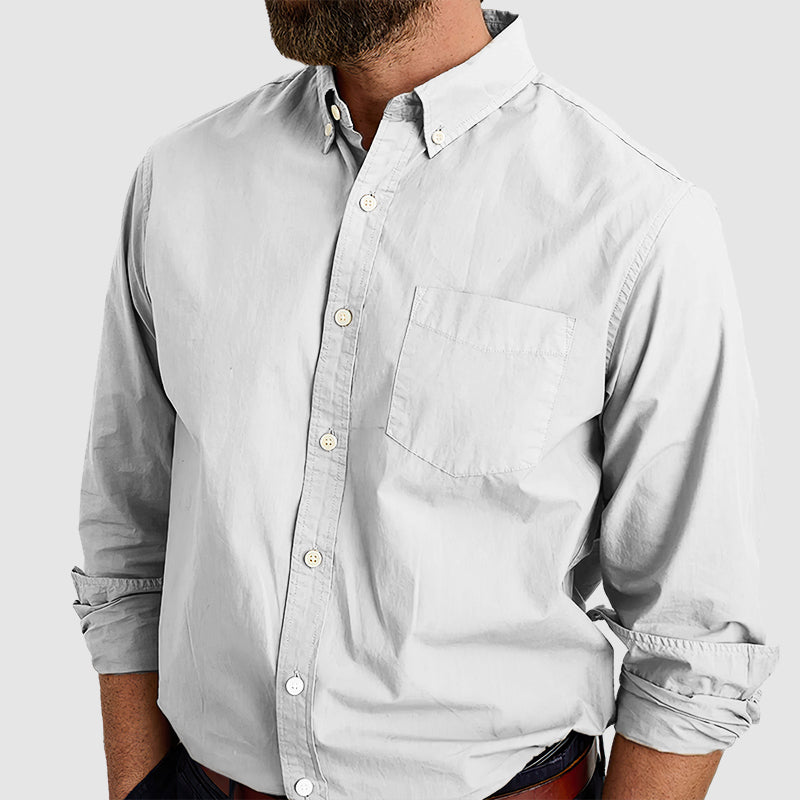 Men's Combed Cotton Anti-wrinkle Shirt