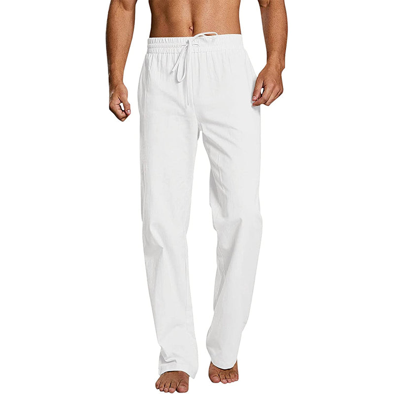 Men's Cotton Linen Sports Pants