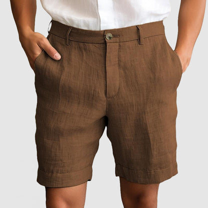 Men's Casual Cotton Linen Shorts