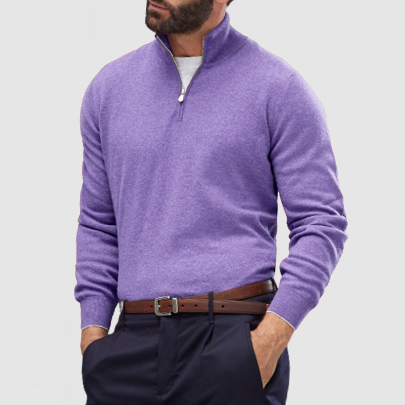 Men's Zipper Cashmere Sweater