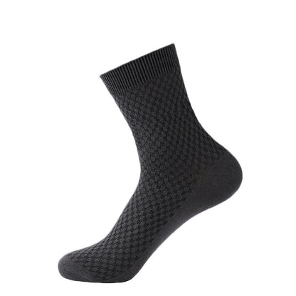 Men's socks breathable bamboo fiber tube socks four seasons can wear long socks