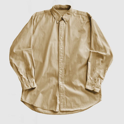 Men's Vintage washed cotton long sleeve shirt
