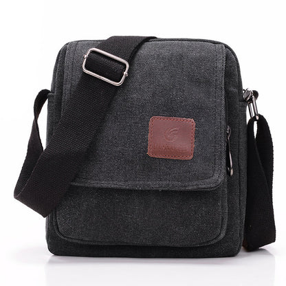 Men cross the small cloth bag business frequently pure color briefcase