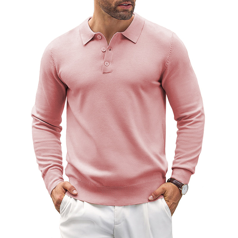 Men's Men's Knit Casual Classic Polo Shirts