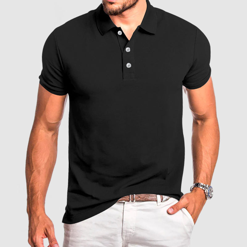 Men's Breathable Cotton Polo Shirt
