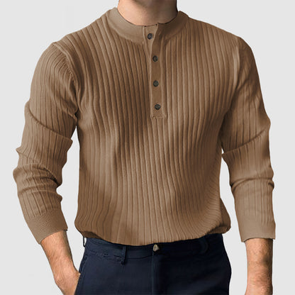 Men's Gentleman's Casual Henley Shirt