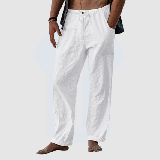 Men's Summer Cool Linen Wide Leg Pants