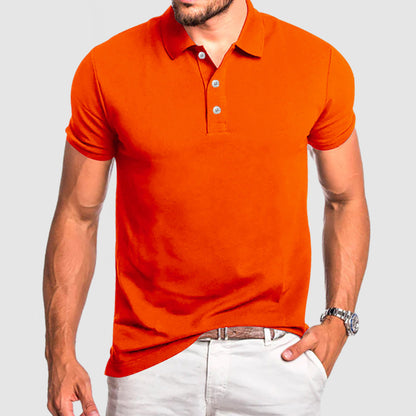 Men's Breathable Cotton Polo Shirt