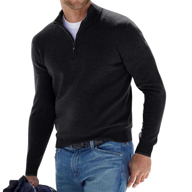 Men's Delicate Quarter Zip Sweater